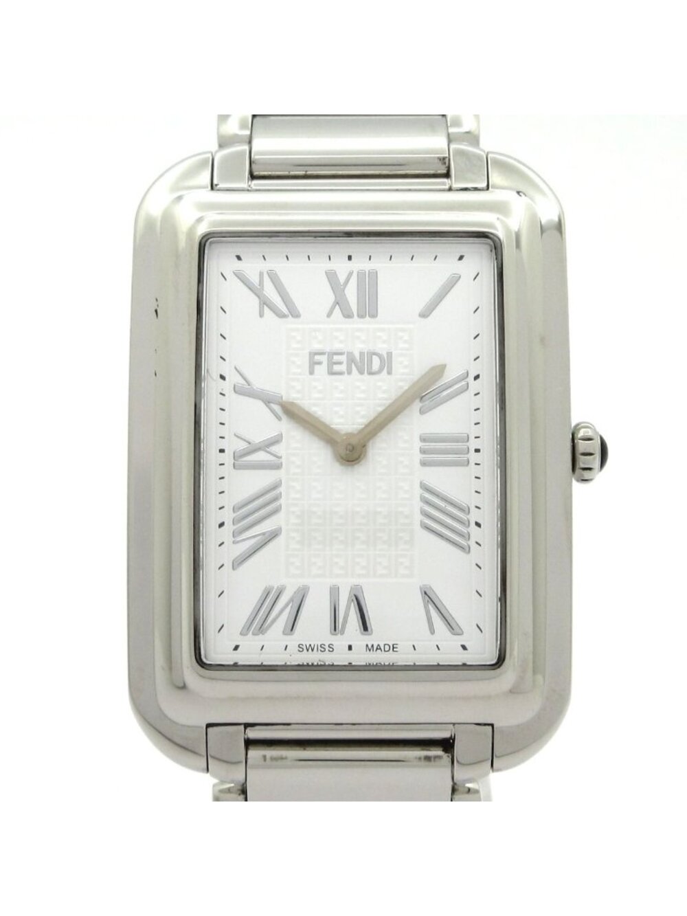 Fendi Watch White Silver